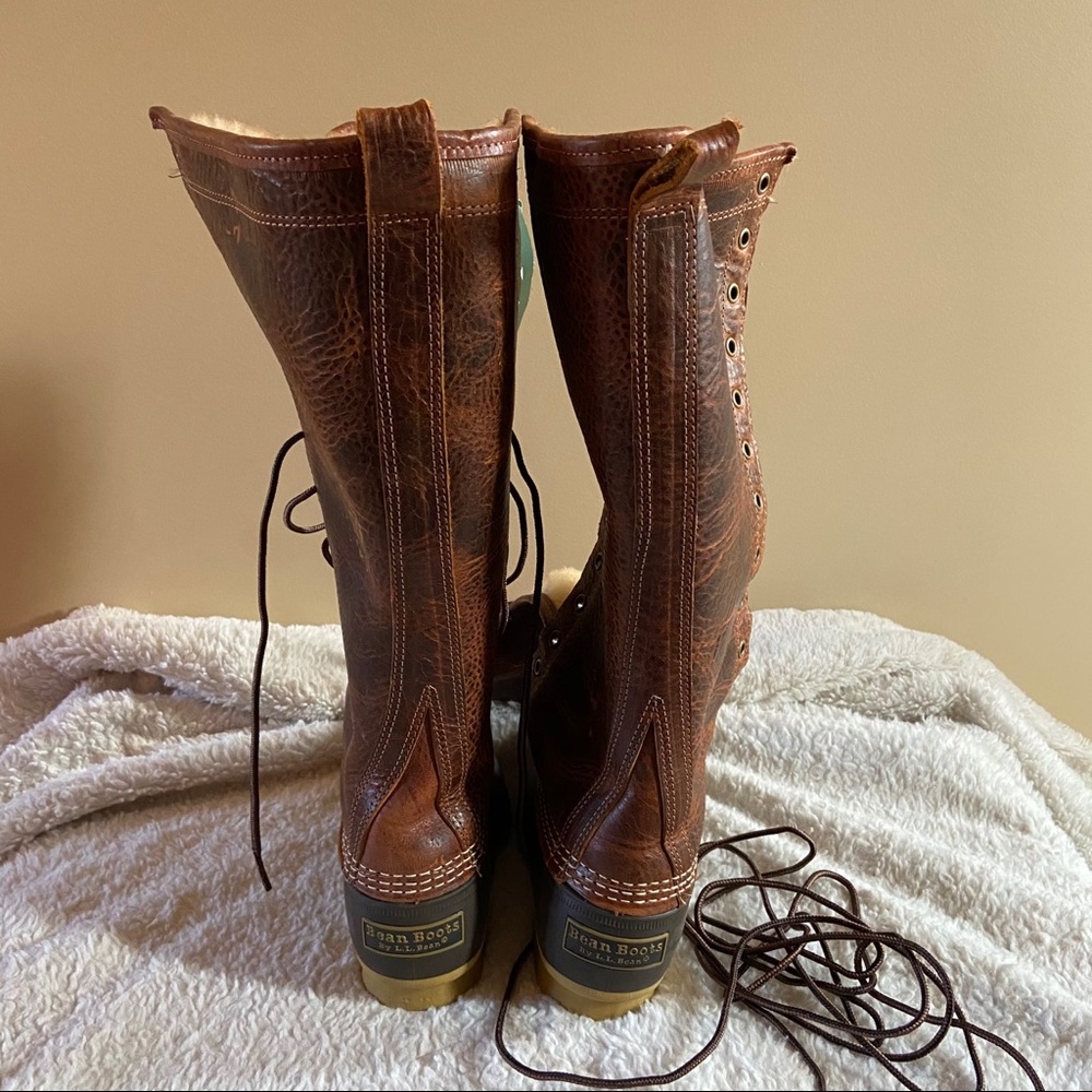 Women's L.L. Bean Boots, 16" Shearling-Lined - Picture 5 of 6